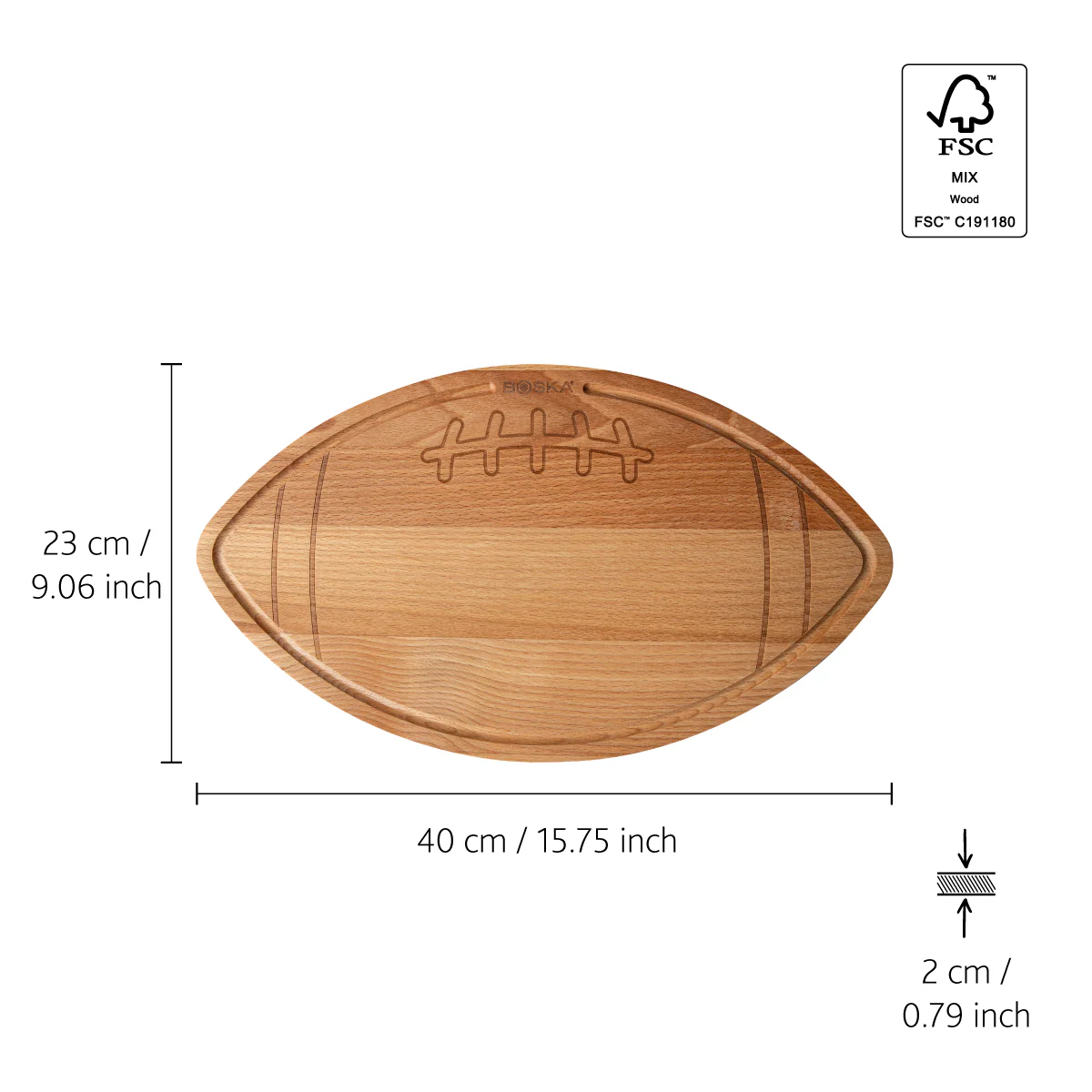 Serveerplank American Football Amigo - 40 cm - Image 5