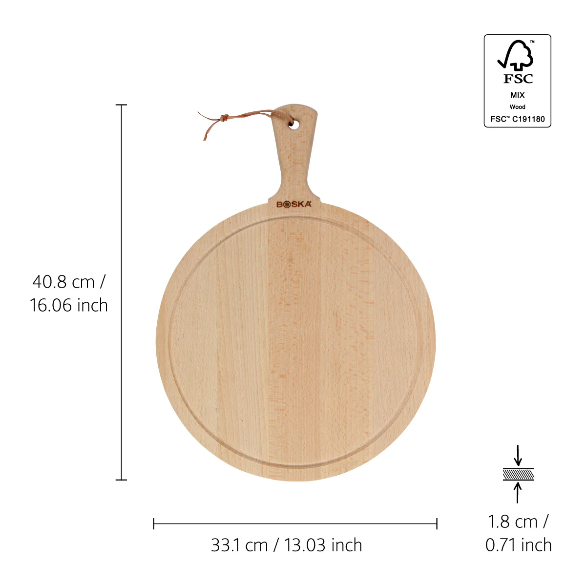 Serveerplank Rond Amigo L - ⌀ 33 cm - Image 3