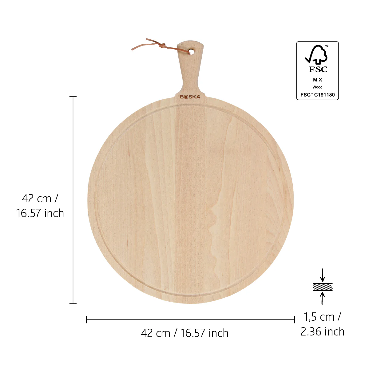 Serveerplank Rond Amigo XL - ⌀ 42 cm - Image 3
